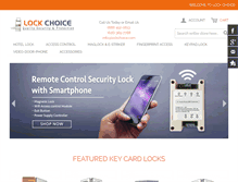 Tablet Screenshot of lockchoice.com